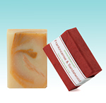 A luxury soap containing frankincense and sandalwood essential oils