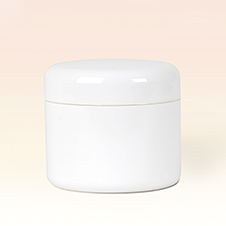 50ml Double Wall White Plastic Jar