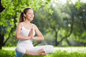 Meditating is a great way to de-stress