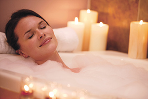 An aromatherapy bath can beat the winter blues