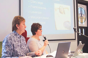 Geoff & Sue lecturing at the Healing Elements Centre